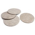 Richelieu America Richelieu America 235728 3 in. TruGuard Round Heavy Duty Self Adhesive Felt Pads; Tan - Pack of 4 235728